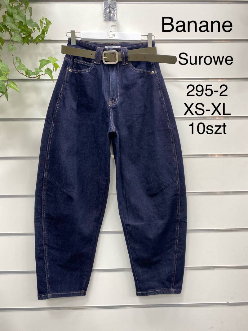 Spodnie damskie jeans Roz XS-XL, 1 kolor Paczka 10 szt
